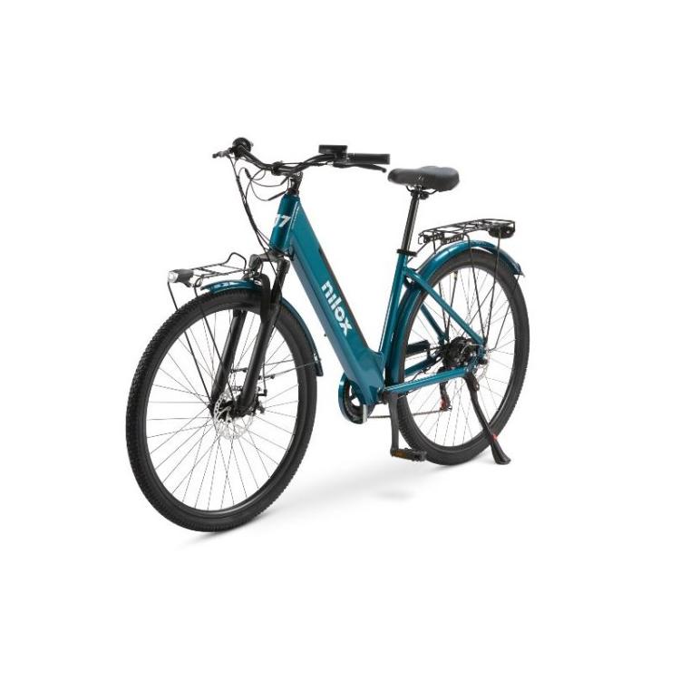 Nilox - NXEBJ7GR bicicleta eléctrica Verde Aluminio 71,1 cm (28") 27,5 kg Litio
