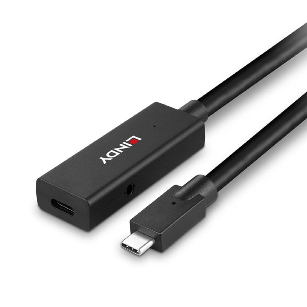 Lindy - 43364 cable USB USB 3.2 Gen 2 (3.1 Gen 2) 5 m USB C Negro