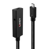 Lindy - 43364 cable USB USB 3.2 Gen 2 (3.1 Gen 2) 5 m USB C Negro