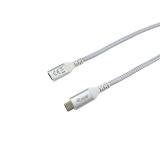 Equip - 128375 Cable de extensión USB 3.2 Gen 2 C a C, 0,5m, M/F, 4K/60Hz, 10Gbps, Blanco