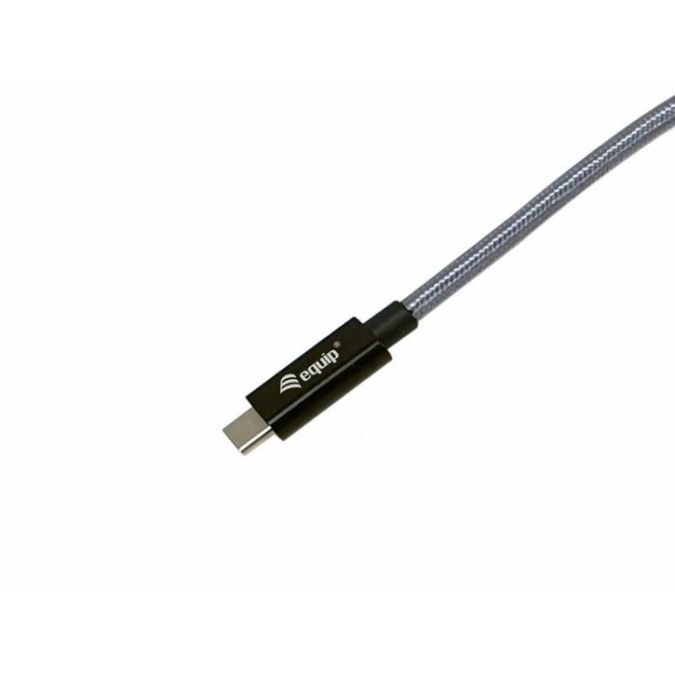 Equip - 128422 Cable USB 3.2 Gen 2x2 C a conector C U, 2,0m, negro, M/M, PD240W, 4K/60Hz, 20Gbps