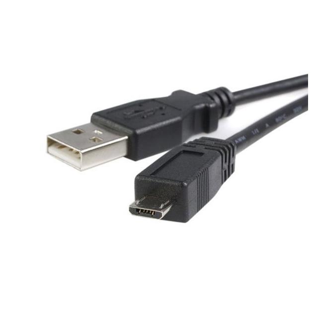 StarTech.com - Cable 3m Micro USB B a USB A Cargador para Teléfono Móvil Datos USB 2.0 - Macho a Macho - Negro