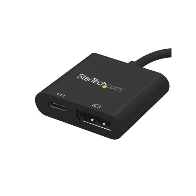 StarTech.com - Adaptador USB C a DisplayPort con Entrega de Alimentación - 4K 60Hz HBR2 - Conversor USB Tipo C a Monitor DP 1.2