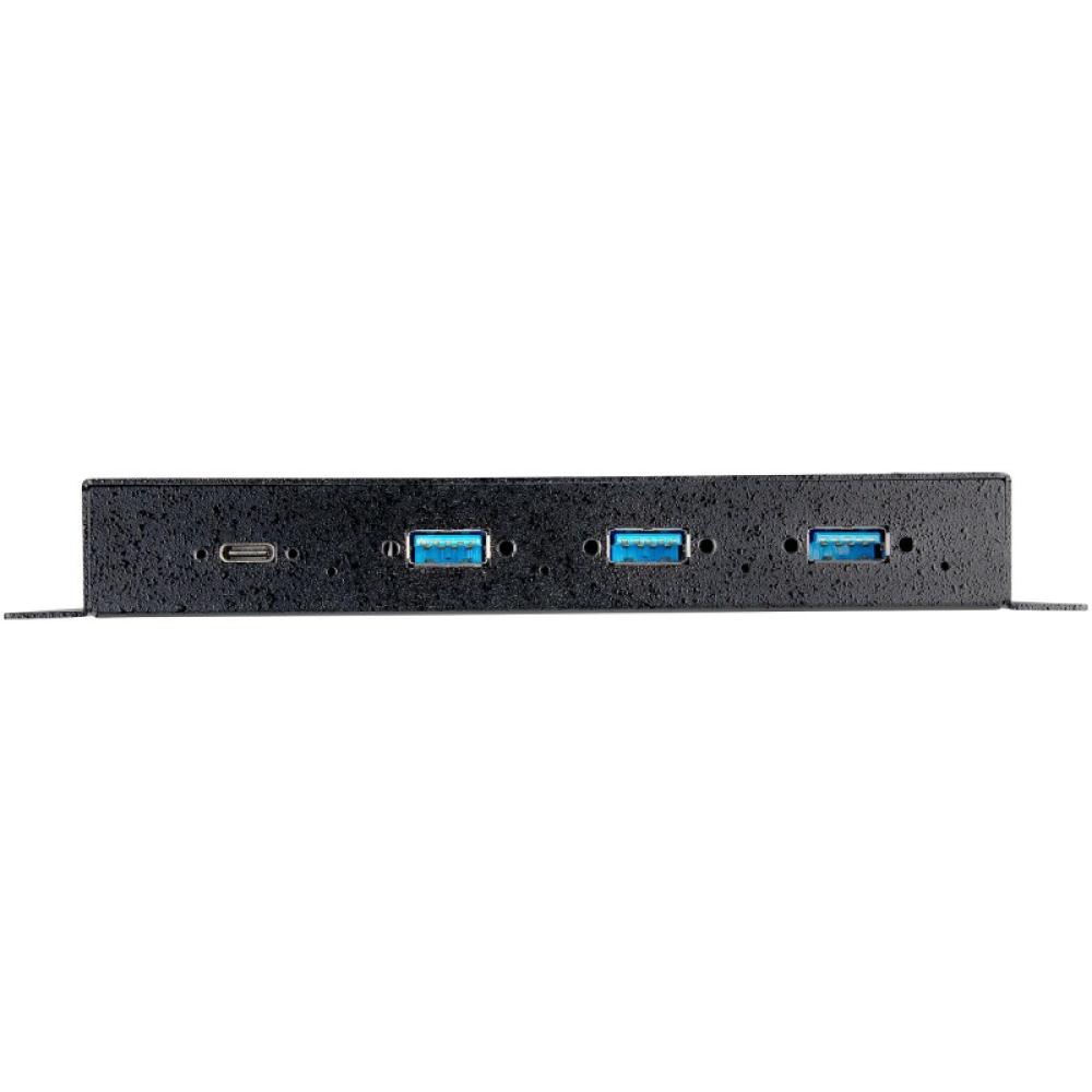 StarTech.com - Hub USB-C de 4 Puertos de 10Gbps - Ladrón Concentrador USB Tipo C Industrial de Metal con 3 Puertos USB-A y 1 USB
