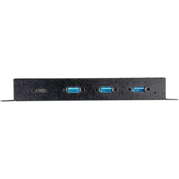 StarTech.com - Hub USB-C de 4 Puertos de 10Gbps - Ladrón Concentrador USB Tipo C Industrial de Metal con 3 Puertos USB-A y 1 USB