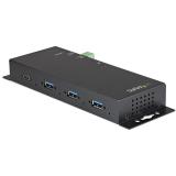 StarTech.com - Hub USB-C de 4 Puertos de 10Gbps - Ladrón Concentrador USB Tipo C Industrial de Metal con 3 Puertos USB-A y 1 USB