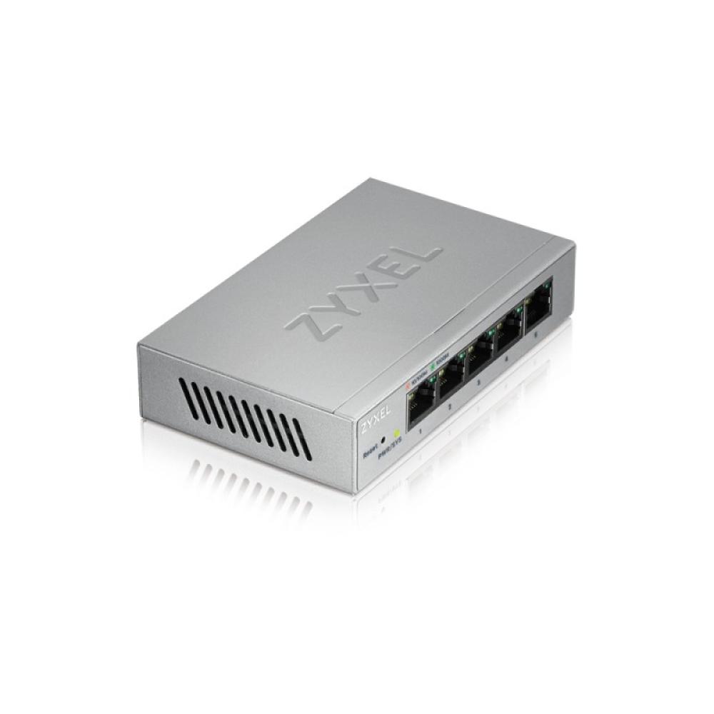 Zyxel - GS1200-5 Gestionado Gigabit Ethernet (10/100/1000) Plata