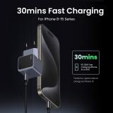 Ugreen - Nexode S 30W USB-C GaN Fast Charger EU gray Teléfono móvil, Batería portátil, Teléfono Gris Corriente alterna Interior