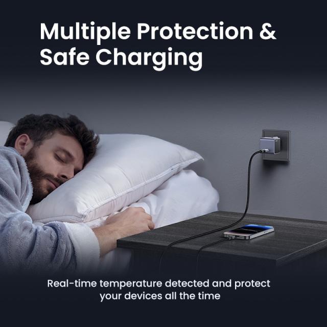 Ugreen - Nexode S 30W USB-C GaN Fast Charger EU gray Teléfono móvil, Batería portátil, Teléfono Gris Corriente alterna Interior