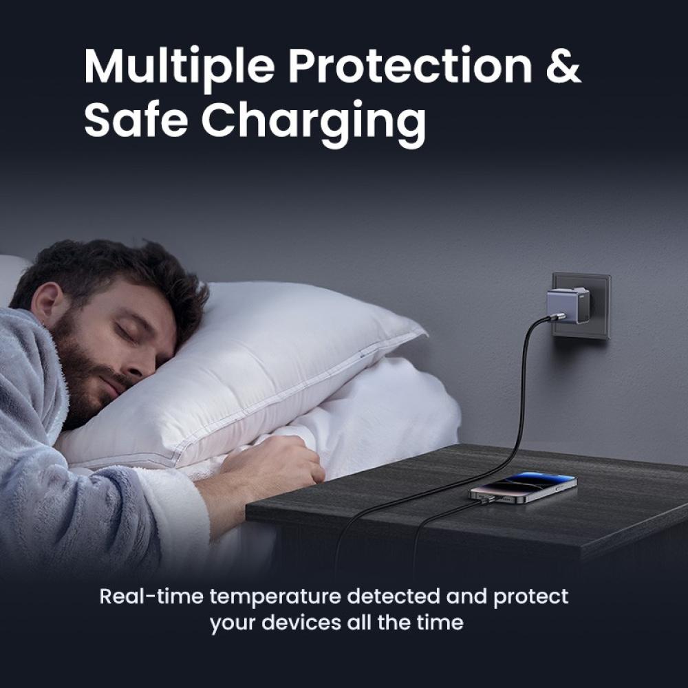 Ugreen - Nexode S 30W USB-C GaN Fast Charger EU gray Teléfono móvil, Batería portátil, Teléfono Gris Corriente alterna Interior