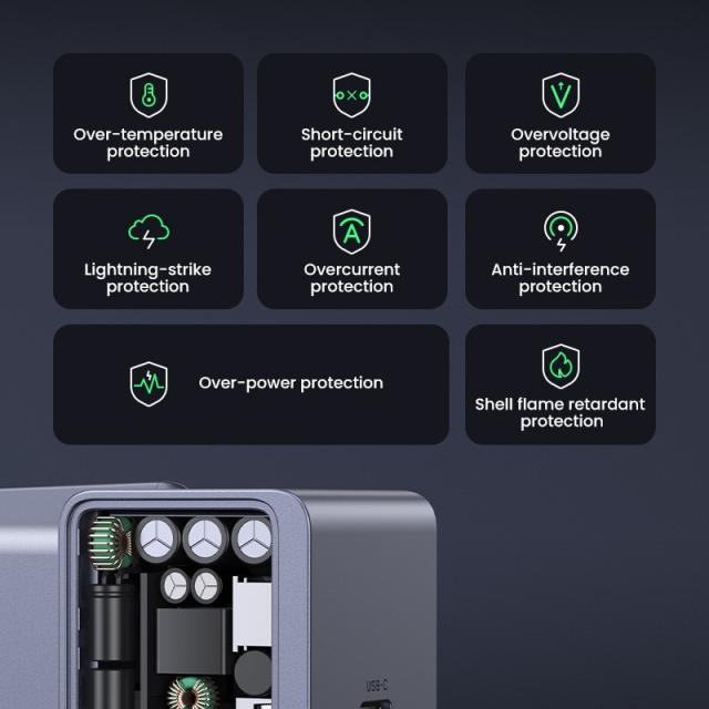 Ugreen - Nexode S 30W USB-C GaN Fast Charger EU gray Teléfono móvil, Batería portátil, Teléfono Gris Corriente alterna Interior