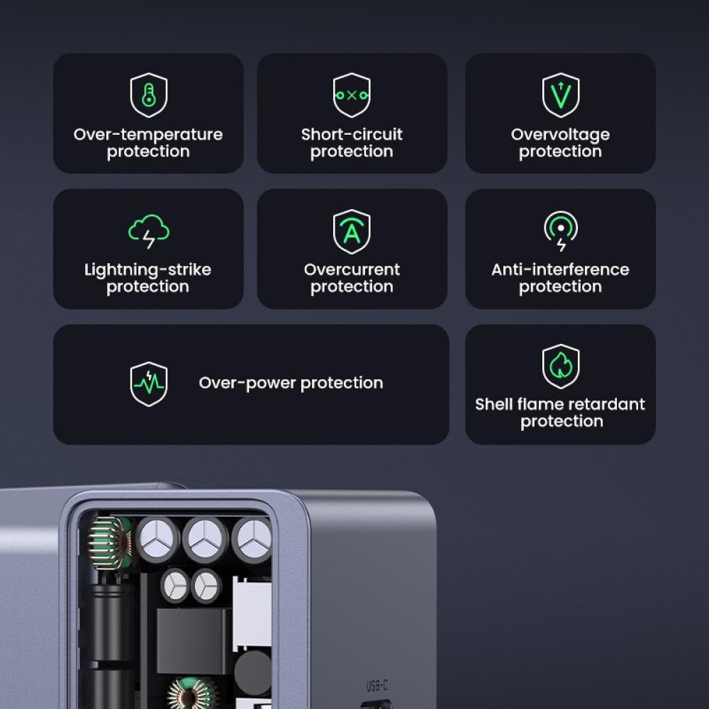 Ugreen - Nexode S 30W USB-C GaN Fast Charger EU gray Teléfono móvil, Batería portátil, Teléfono Gris Corriente alterna Interior