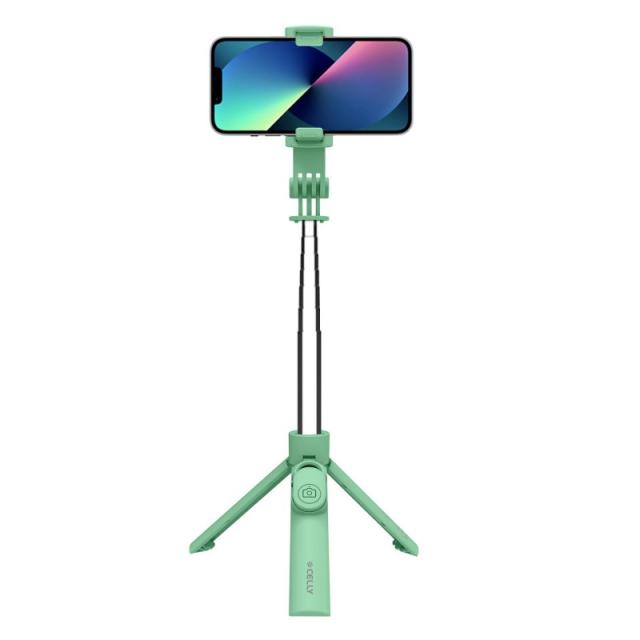 Celly - CLICKSFSTICKGN palo para autofotos Smartphone Verde