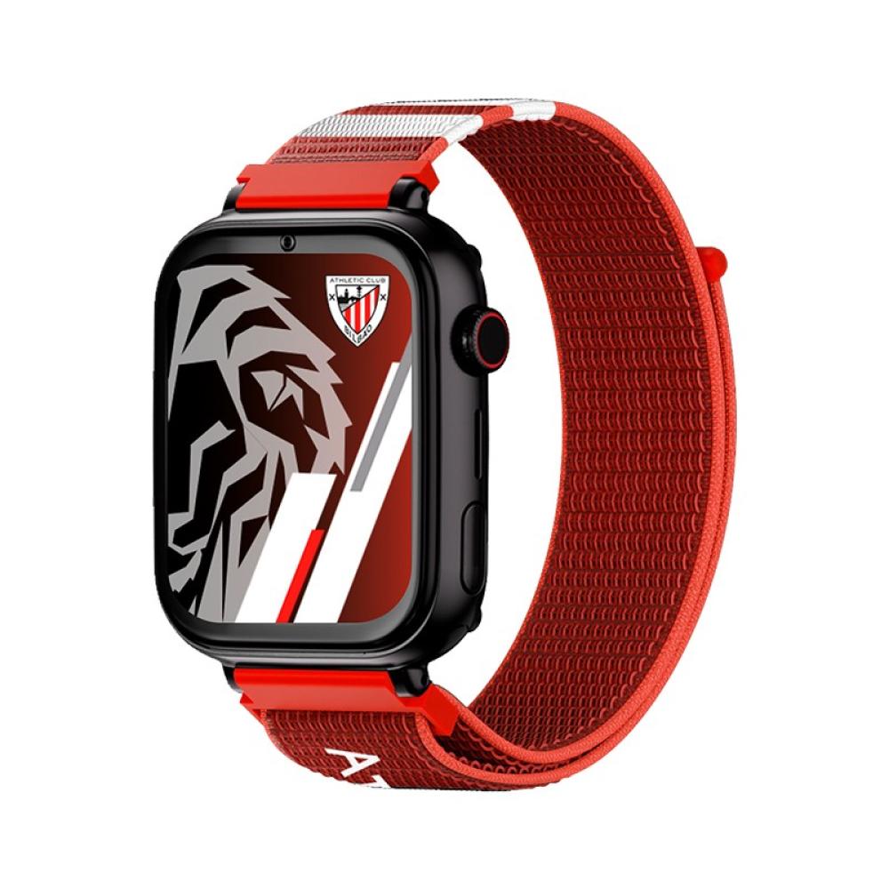 SaveFamily - Save Family PLUS SmartWatch Ed. Athletic Club Bilbao con GPS y llamada Negro Correa Tela Roja NO INCLUYE SIM
