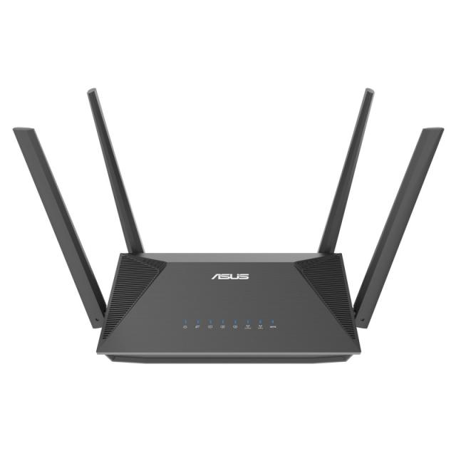 ASUS - RT-AX52 Pro AX3000 router inalámbrico Gigabit Ethernet Doble banda (2,4 GHz / 5 GHz) Negro