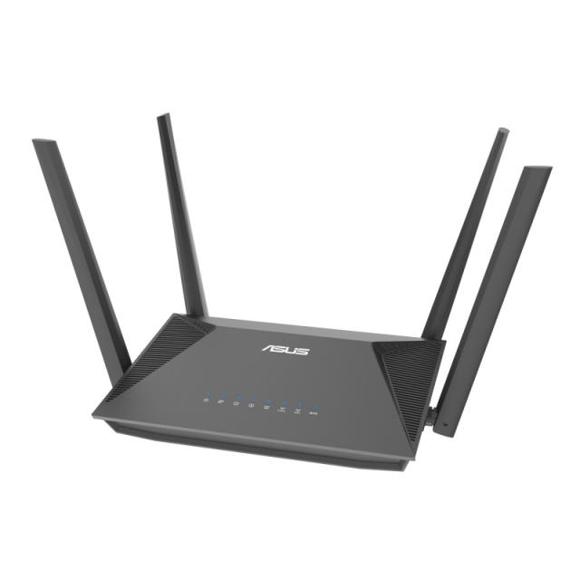 ASUS - RT-AX52 Pro AX3000 router inalámbrico Gigabit Ethernet Doble banda (2,4 GHz / 5 GHz) Negro