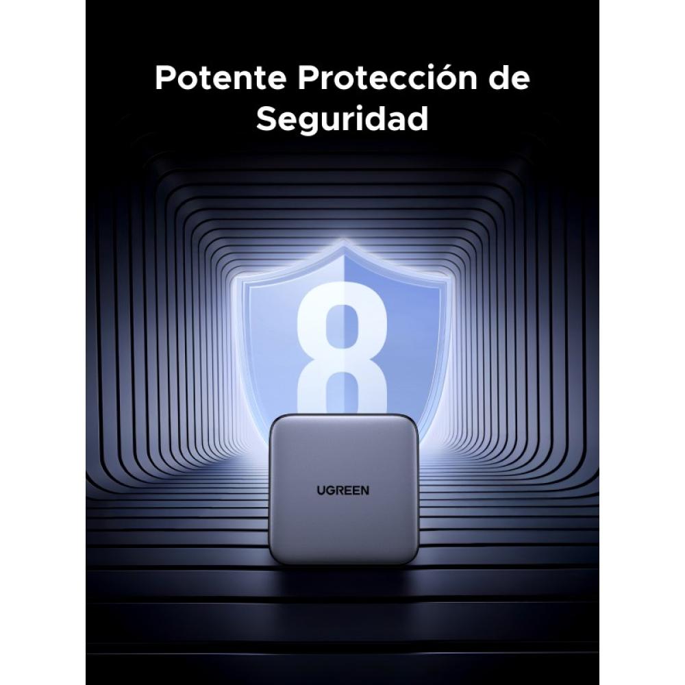 Ugreen - Nexode Universal Negro, Gris Corriente alterna Carga rápida Interior