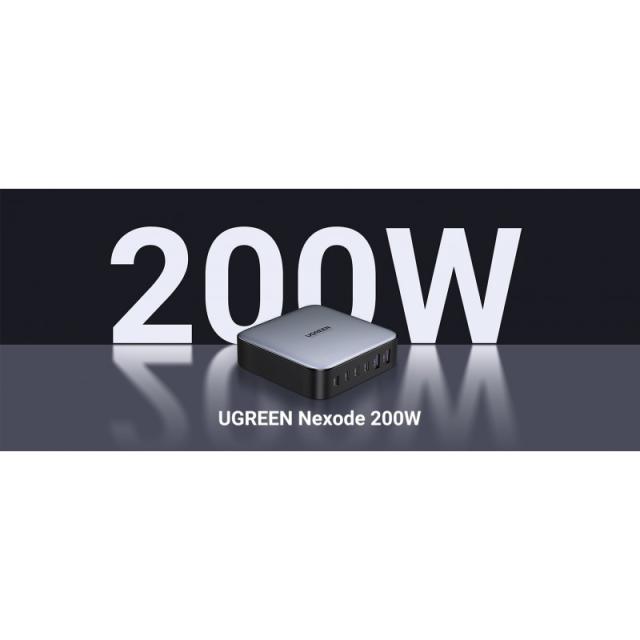 Ugreen - Nexode Universal Negro, Gris Corriente alterna Carga rápida Interior