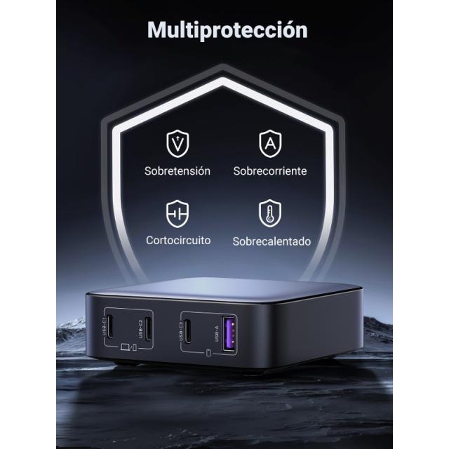 Ugreen - Nexode Universal Gris Corriente alterna Carga rápida Interior