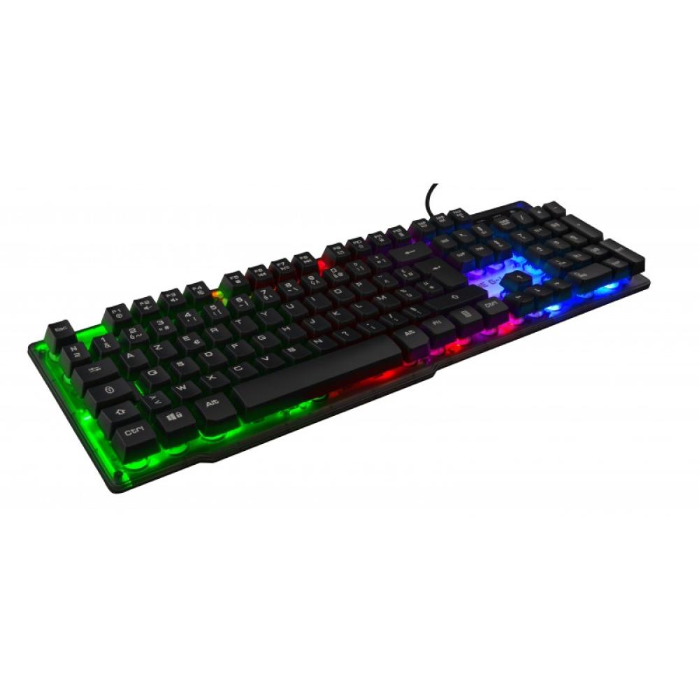 The G-Lab - Keyz Neon teclado USB QWERTY Español Negro