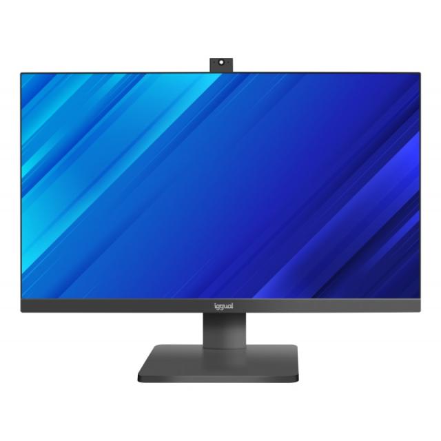 iggual - Monitor 23,8" IPS FHD 100Hz VGA HDMI webcam