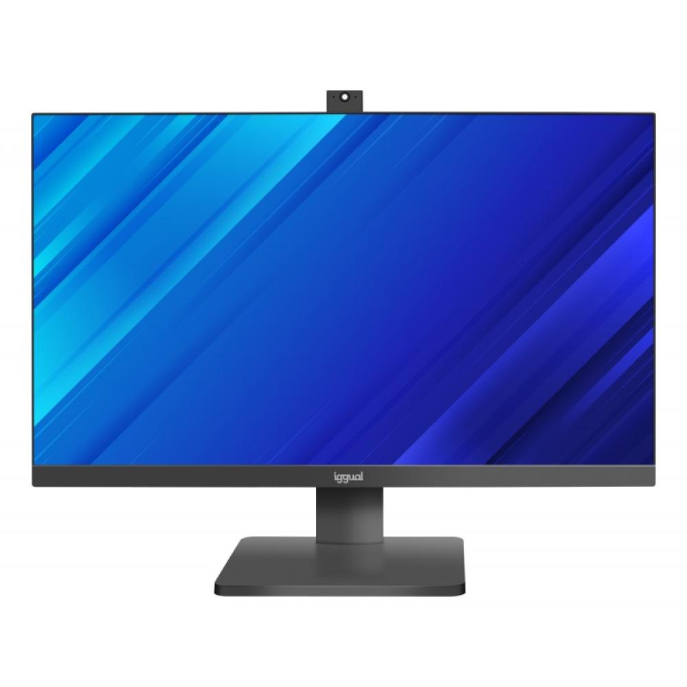 iggual - Monitor 23,8" IPS FHD 100Hz VGA HDMI webcam