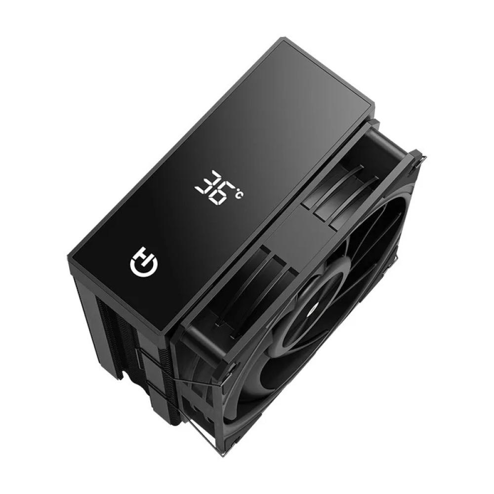 Hiditec - DC10 PRO Procesador Refrigerador de aire 12 cm Negro 1 pieza(s)