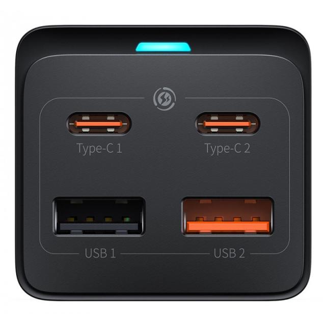 Baseus - PSZM000901 adaptador e inversor de corriente Interior 65 W Negro