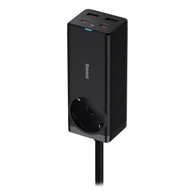 Baseus - PSZM000901 adaptador e inversor de corriente Interior 65 W Negro
