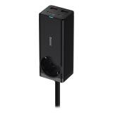Baseus - PSZM000901 adaptador e inversor de corriente Interior 65 W Negro