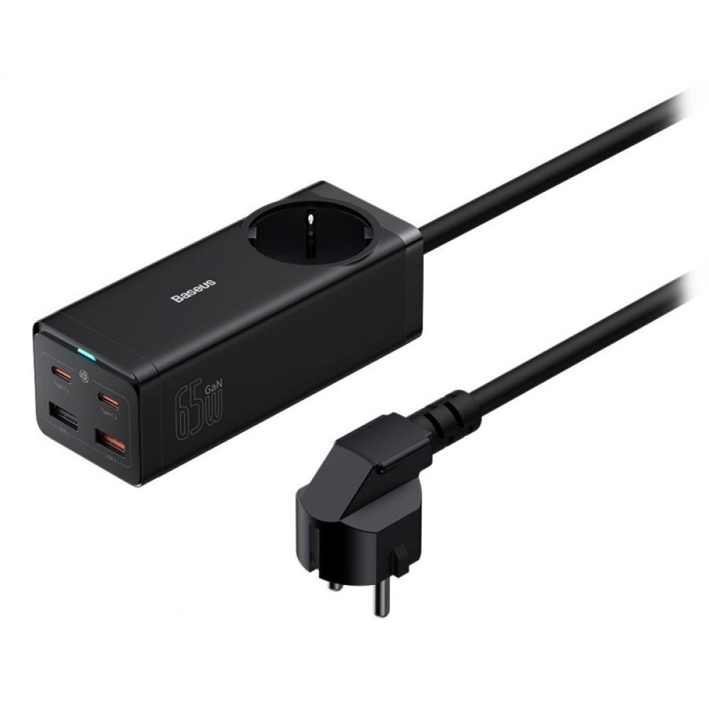 Baseus - PSZM000901 adaptador e inversor de corriente Interior 65 W Negro