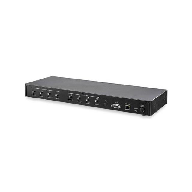 StarTech.com - Switch Multiplicador de Vídeo HDMI Matriz de 4x4 con Audio y Control por Ethernet - Vídeo de 4K a 60Hz - Divisor