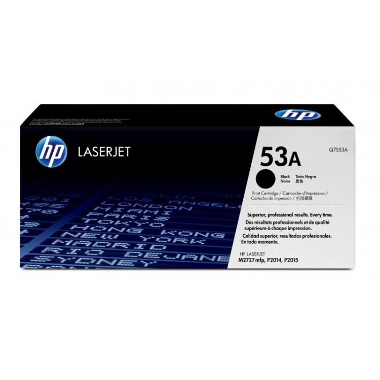 HP - Cartucho de tóner original LaserJet 53A negro