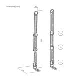 AISENS - Soporte Universal Para Barra de Sonido, Negro - SPK04U-377