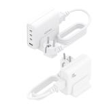 AISENS - Cargador Sobremesa GaN 140W, 3x USB-C PD3.1 QC4.0 QC5.0, 1x USB-A QC3.0, Blanco