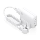 AISENS - Cargador Sobremesa GaN 140W, 3x USB-C PD3.1 QC4.0 QC5.0, 1x USB-A QC3.0, Blanco