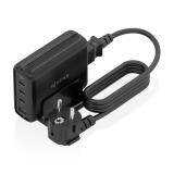 AISENS - Cargador Sobremesa GaN 140W, 3x USB-C PD3.1 QC4.0 QC5.0, 1x USB-A QC3.0, Negro