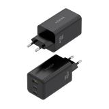 AISENS - Cargador GaN 100W, 2x USB-C PD3.0 QC4.0 QC5.0, 1x USB-A QC3.0, Negro