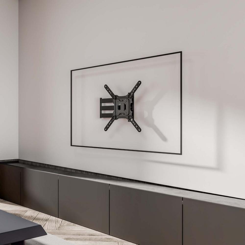 AISENS - Soporte Eco Giratorio, Inclinable y Nivelable para Monitor/TV 35kg de 23"-65", Negro - WT65TSLE-383