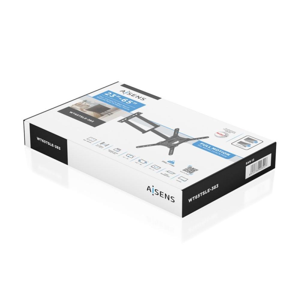 AISENS - Soporte Eco Giratorio, Inclinable y Nivelable para Monitor/TV 35kg de 23"-65", Negro - WT65TSLE-383