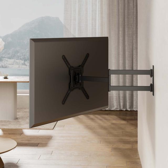 AISENS - Soporte Eco Giratorio, Inclinable y Nivelable para Monitor/TV 35kg de 23"-65", Negro - WT65TSLE-383