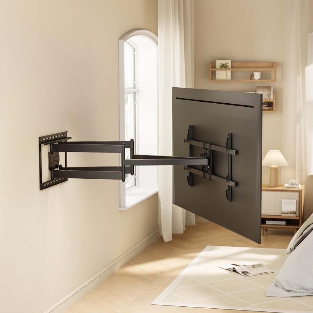 AISENS - Soporte Eco Giratorio, Inclinable y Nivelable para Monitor/TV 60kg de 43"-90", Negro