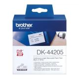 Brother - DK-44205 cinta para impresora de etiquetas Negro sobre blanco