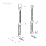 AISENS - Soporte Universal Para Barra de Sonido, Negro - SPK03U-375