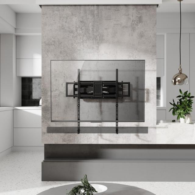 AISENS - Soporte Universal Para Barra de Sonido, Negro - SPK03U-375