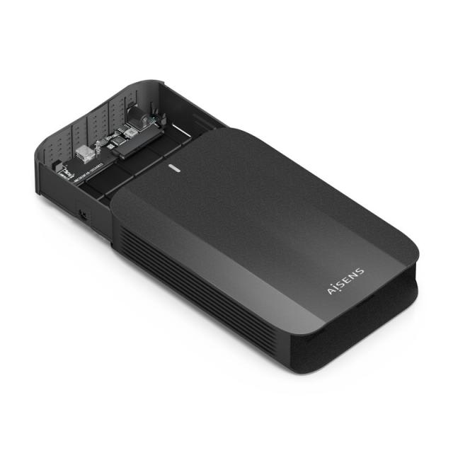 AISENS - Caja Externa, 3,5" SATA a USB-C USB3.1 GEN1, Negro
