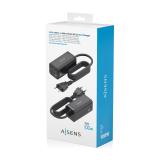 AISENS - Cargador Sobremesa GaN 100W, 3x USB-C PD3.0 QC4.0 QC5.0, 1x USB-A QC3.0, Negro