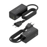 AISENS - Cargador Sobremesa GaN 100W, 3x USB-C PD3.0 QC4.0 QC5.0, 1x USB-A QC3.0, Negro