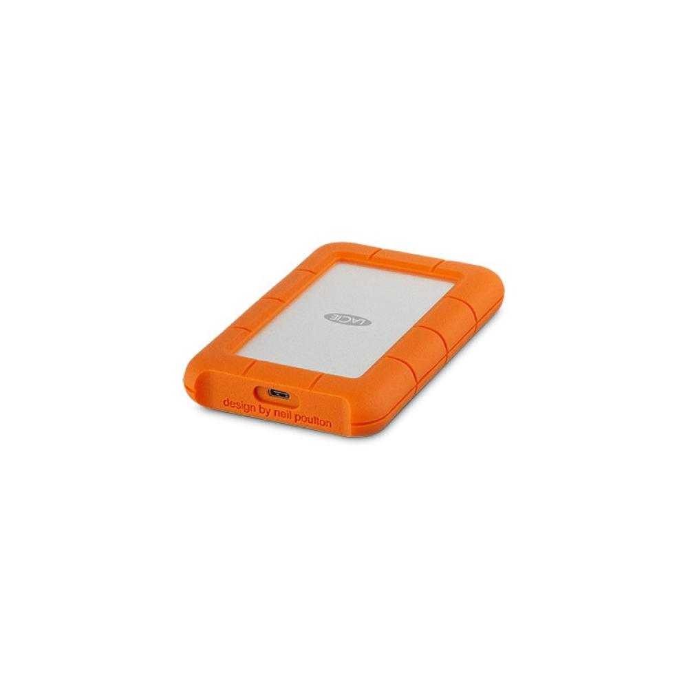 LaCie - Rugged USB-C disco duro externo 2 TB Naranja, Plata