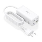AISENS - Cargador Sobremesa GaN 100W, 3x USB-C PD3.0 QC4.0 QC5.0, 1x USB-A QC3.0, Blanco